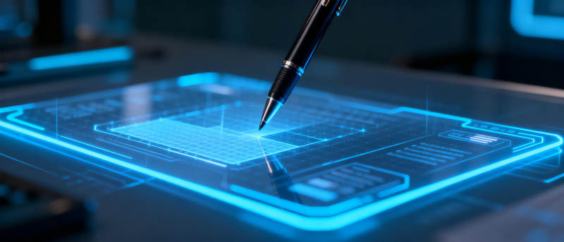 未来科技书写图片