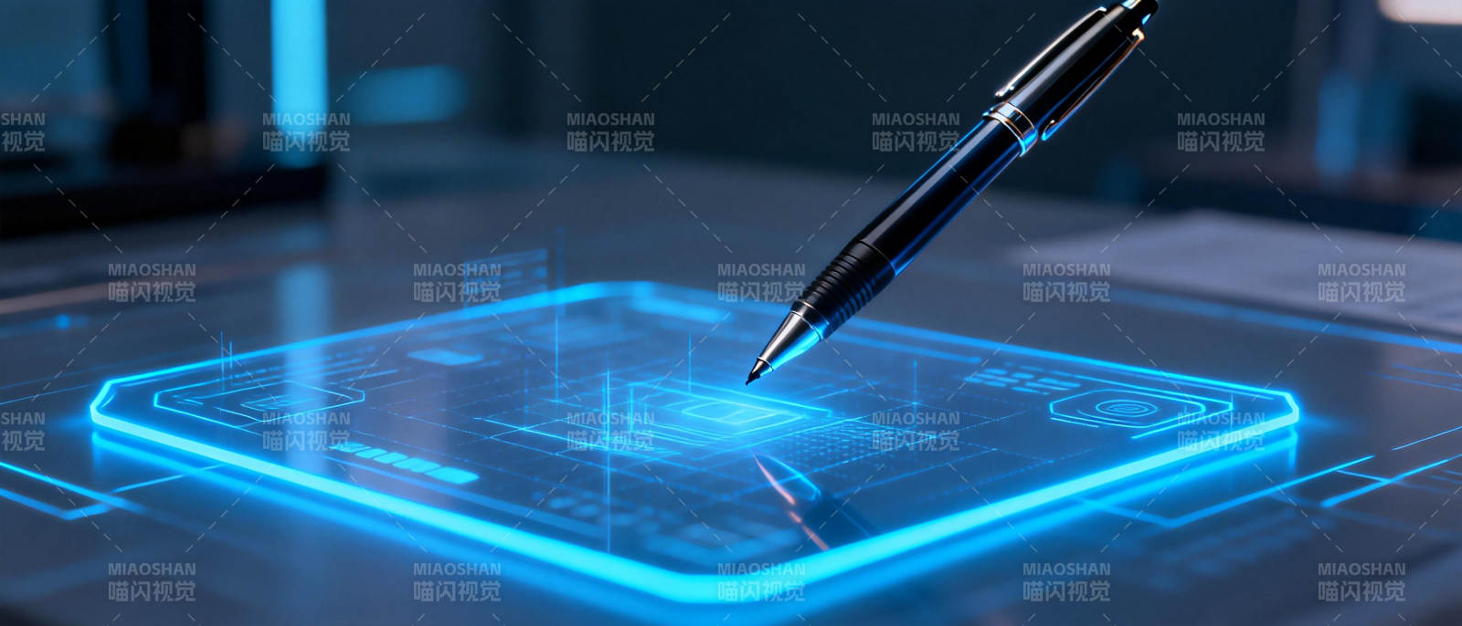 未来科技书写图片