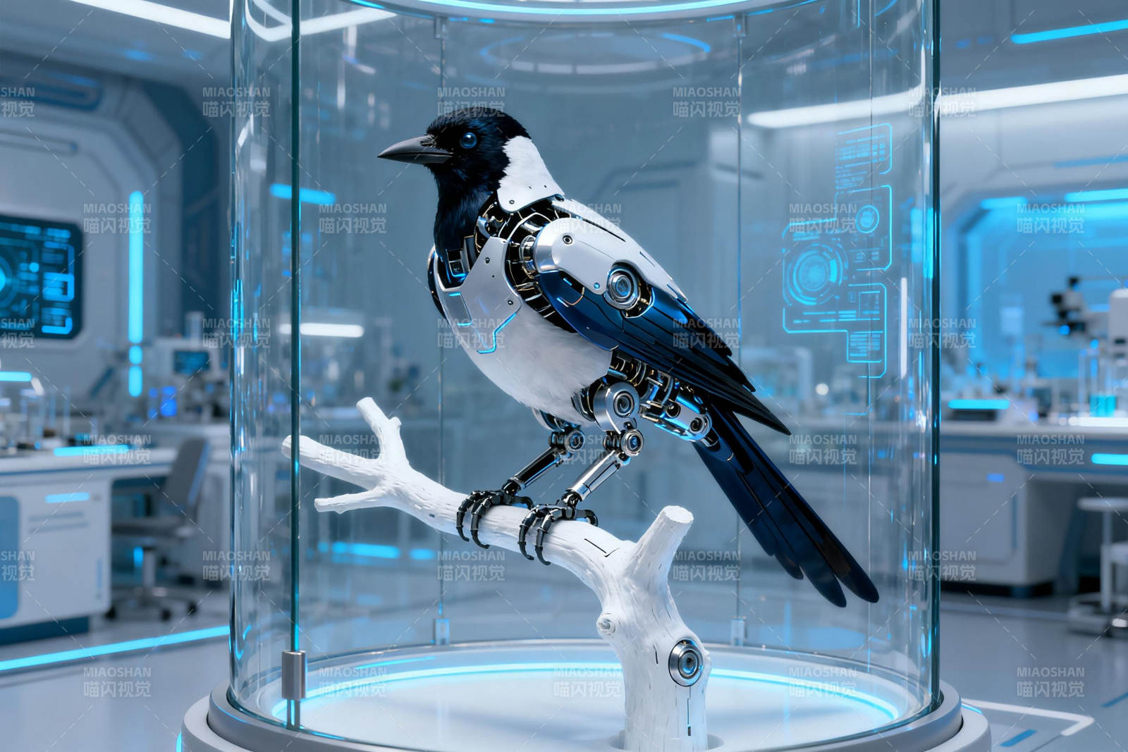 机械乌鸦实验室图片