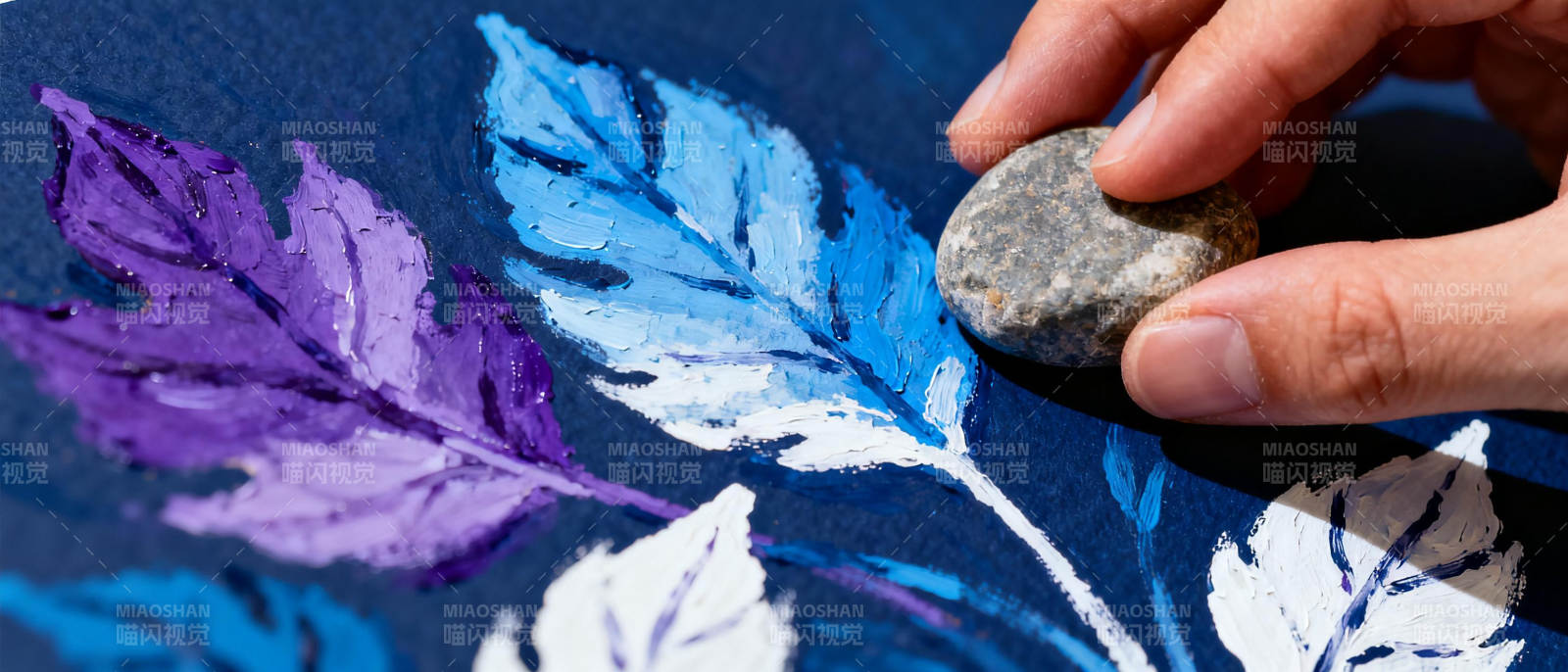 叶纹布艺手作图片