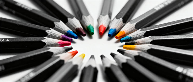 彩铅环绕成圈图片