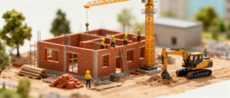 建筑工地模型图片