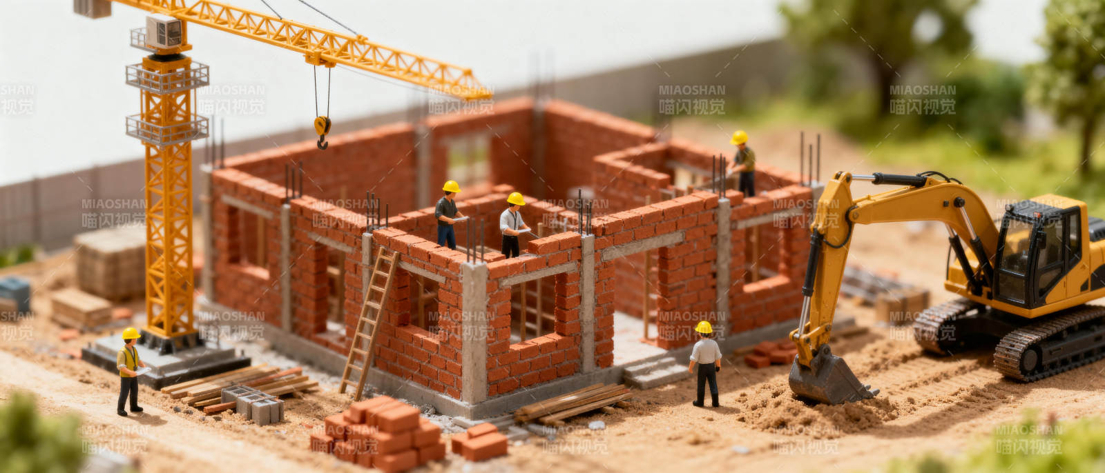 建筑工地模型图片