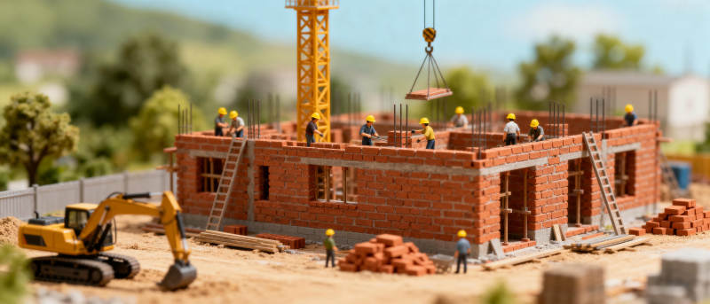 建筑工地模型场景图片