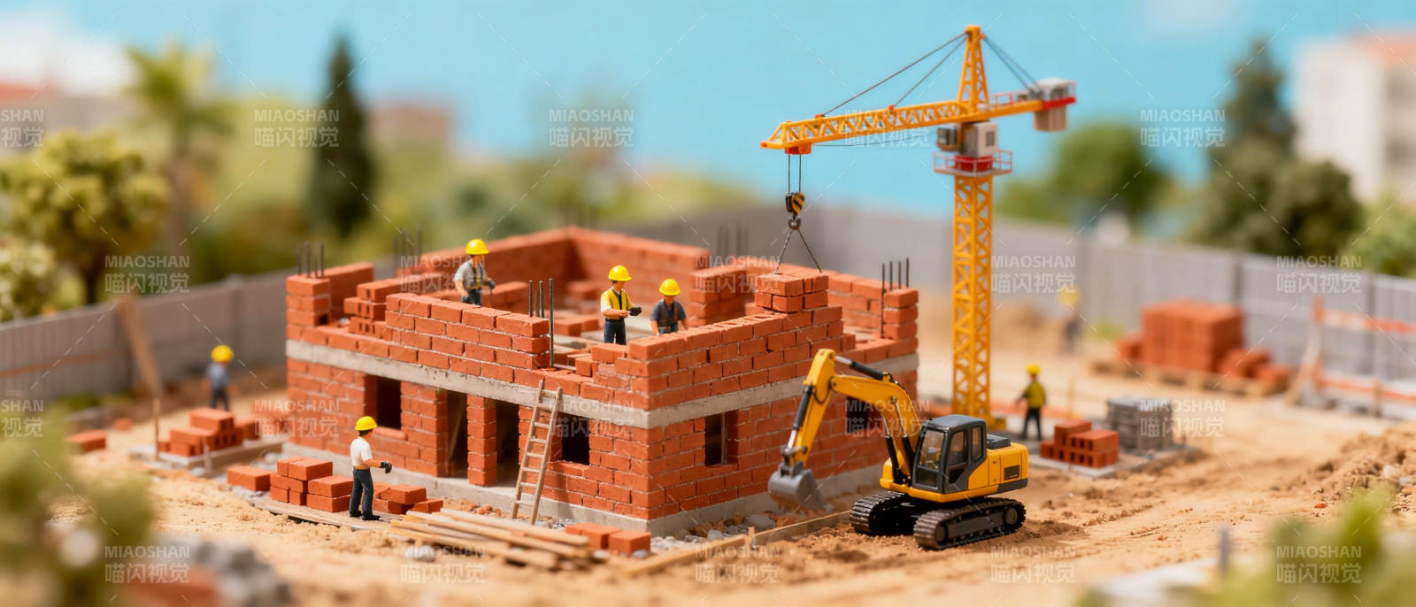 建筑工地模型图片