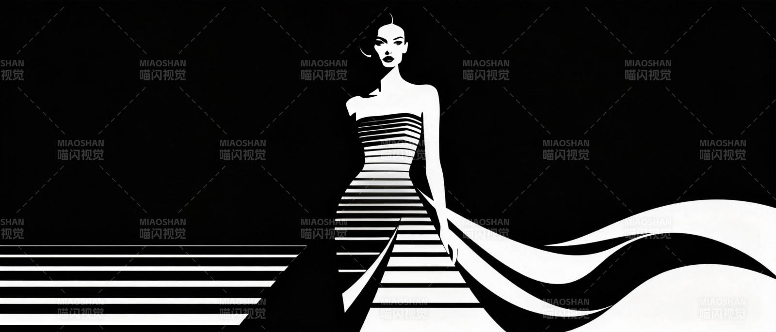 黑白时尚之舞图片