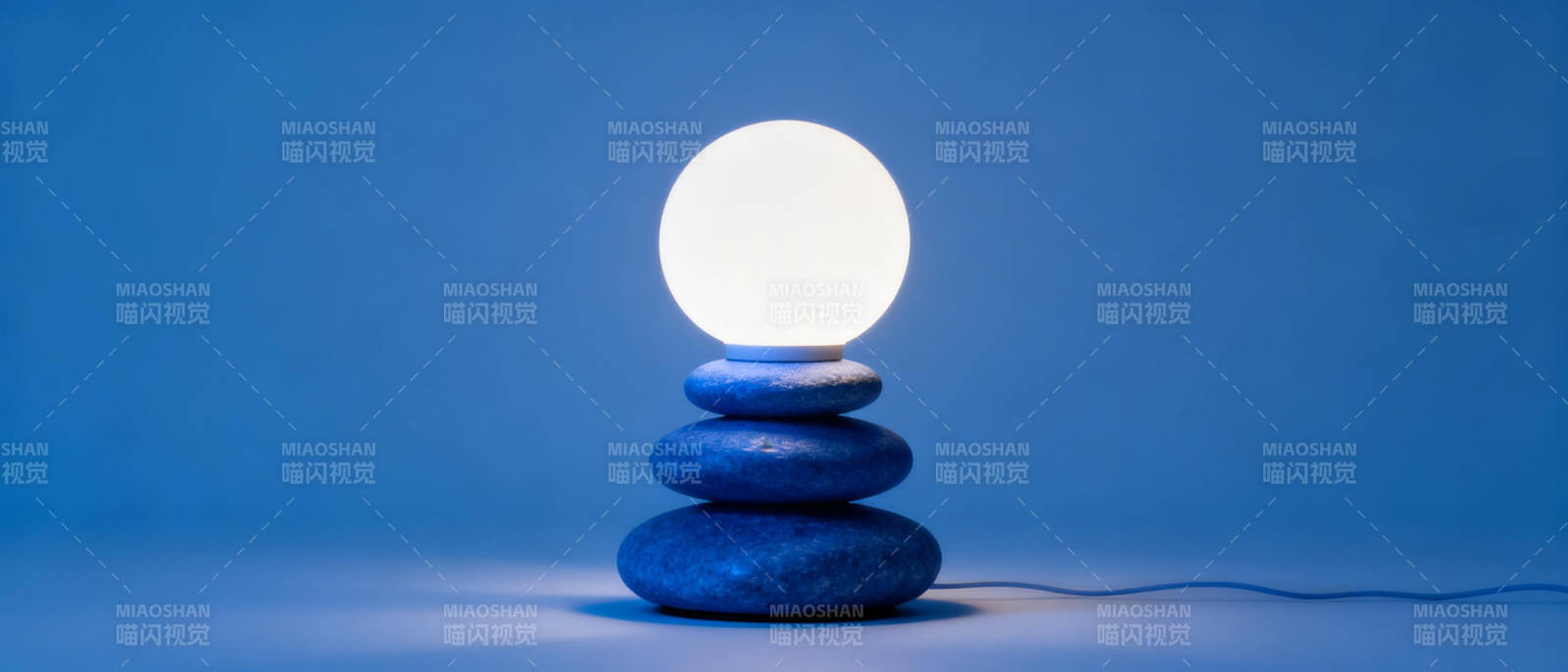 石灯静谧夜光图片