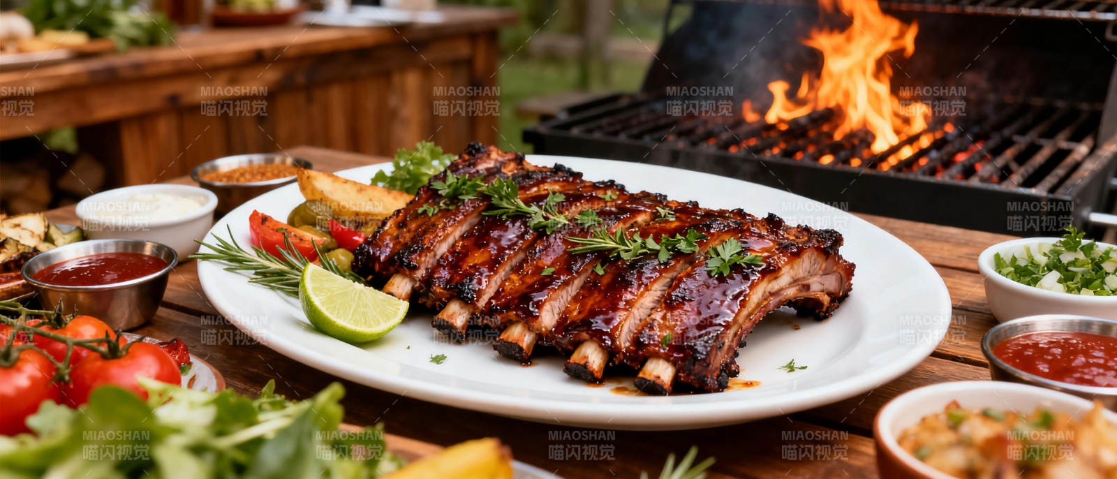 烤肋排盛宴图片