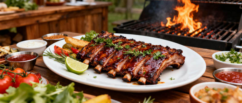 烤肋排盛宴图片