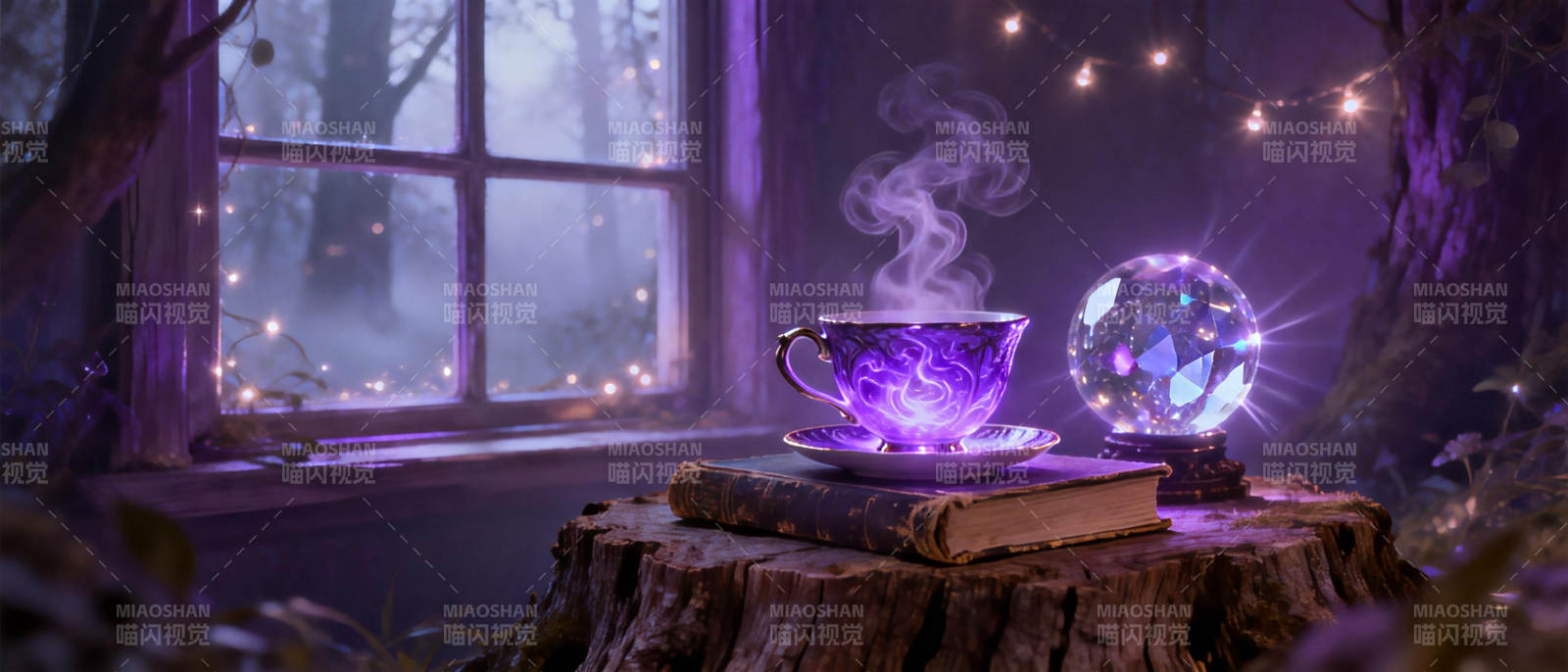 梦幻茶香夜图片