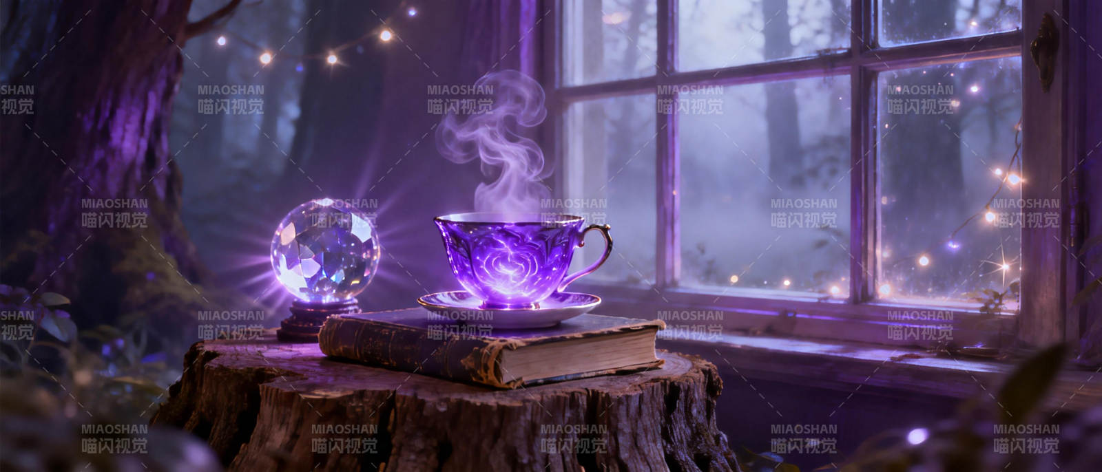 魔法茶杯与水晶球图片