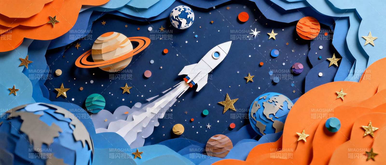 纸艺宇宙探险图片