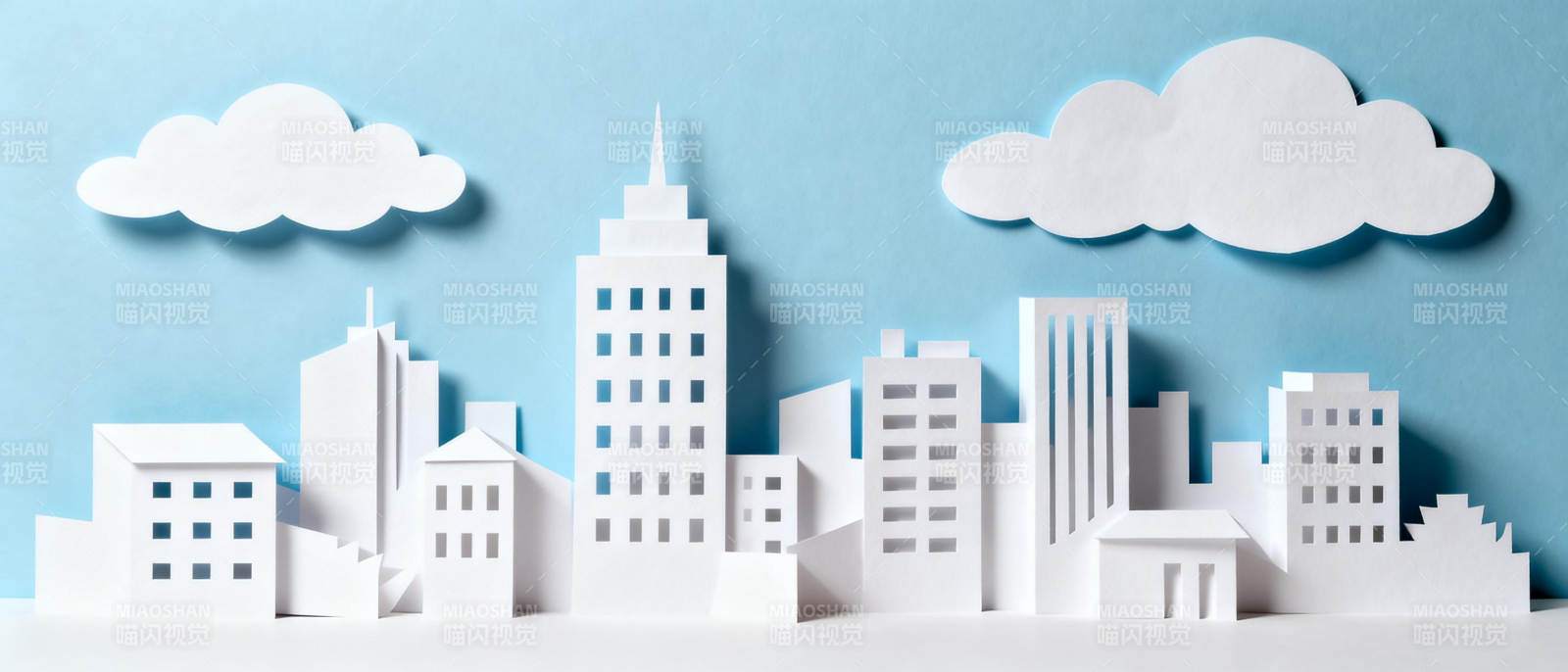 纸艺城市风景图片