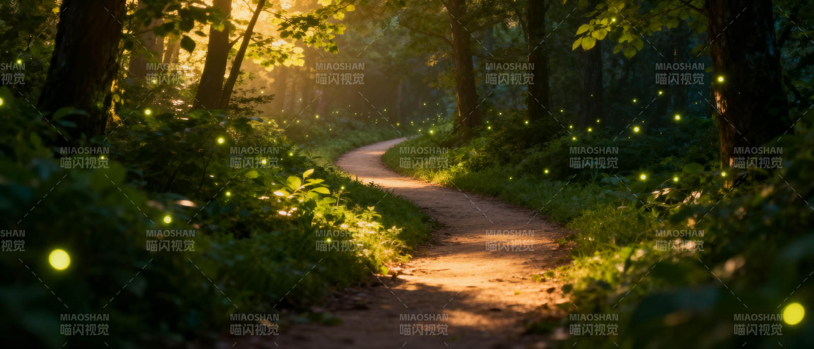 萤火森林小径图片