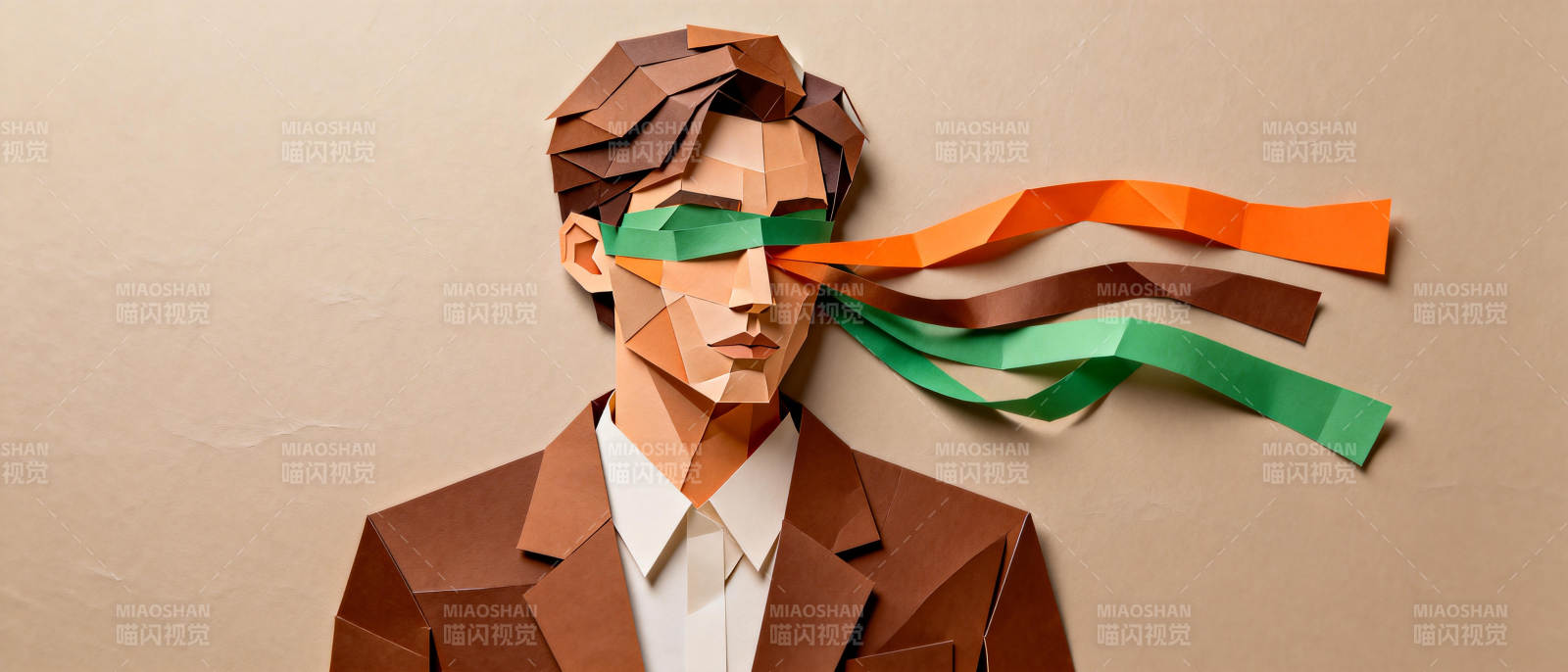 纸艺风中人图片