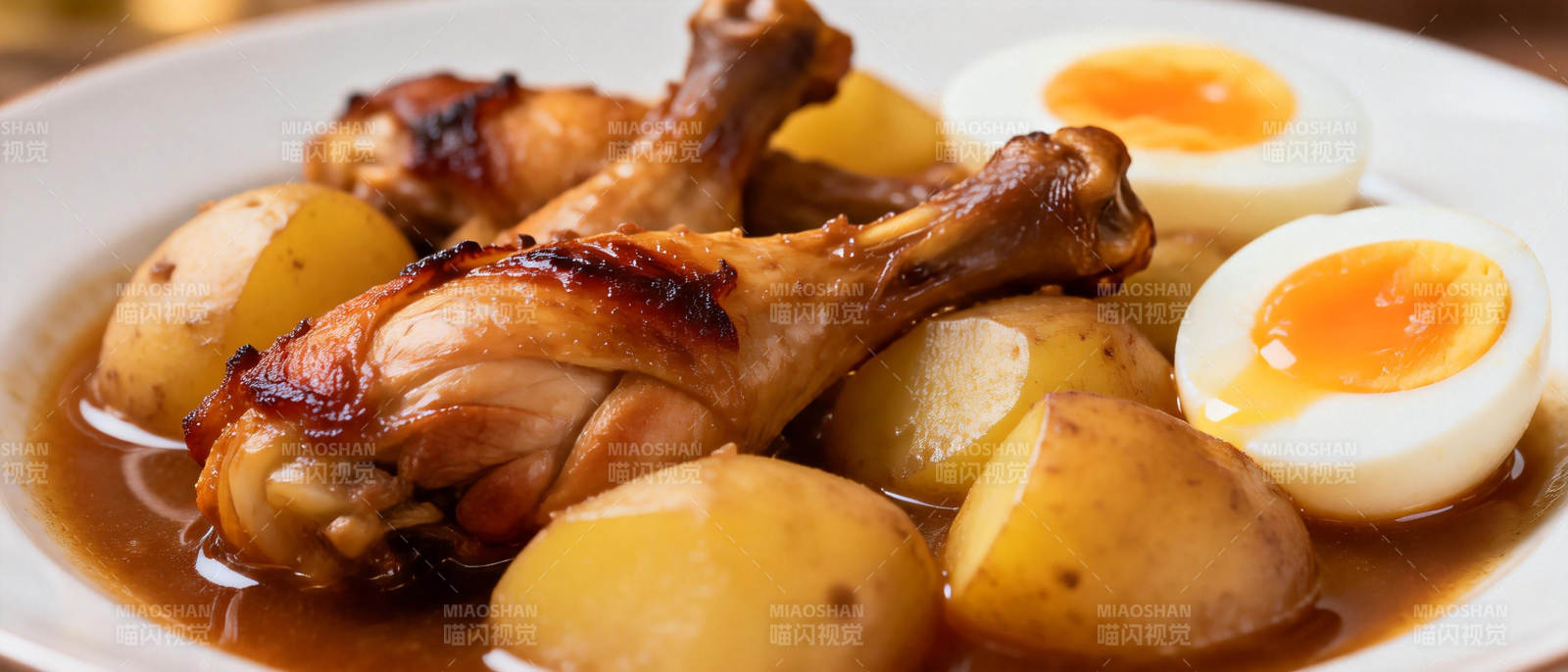 鸡腿土豆炖蛋图片