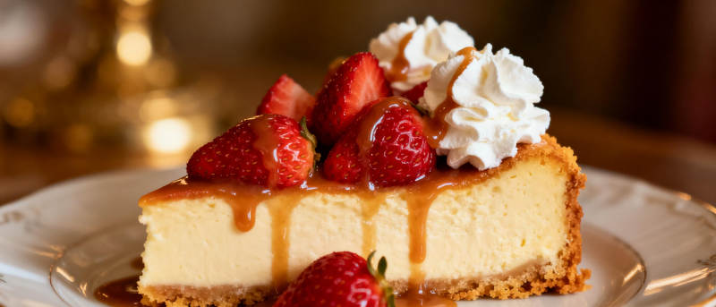 草莓芝士蛋糕图片