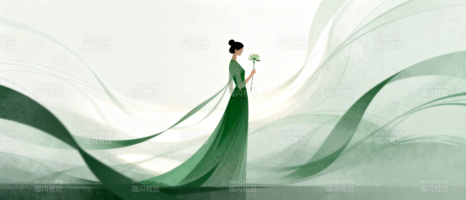 绿影翩跹图片