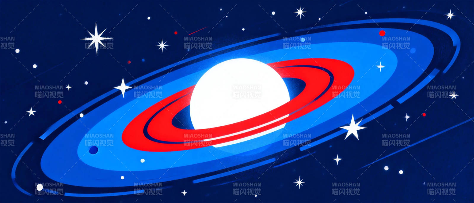 星环星球夜空图片