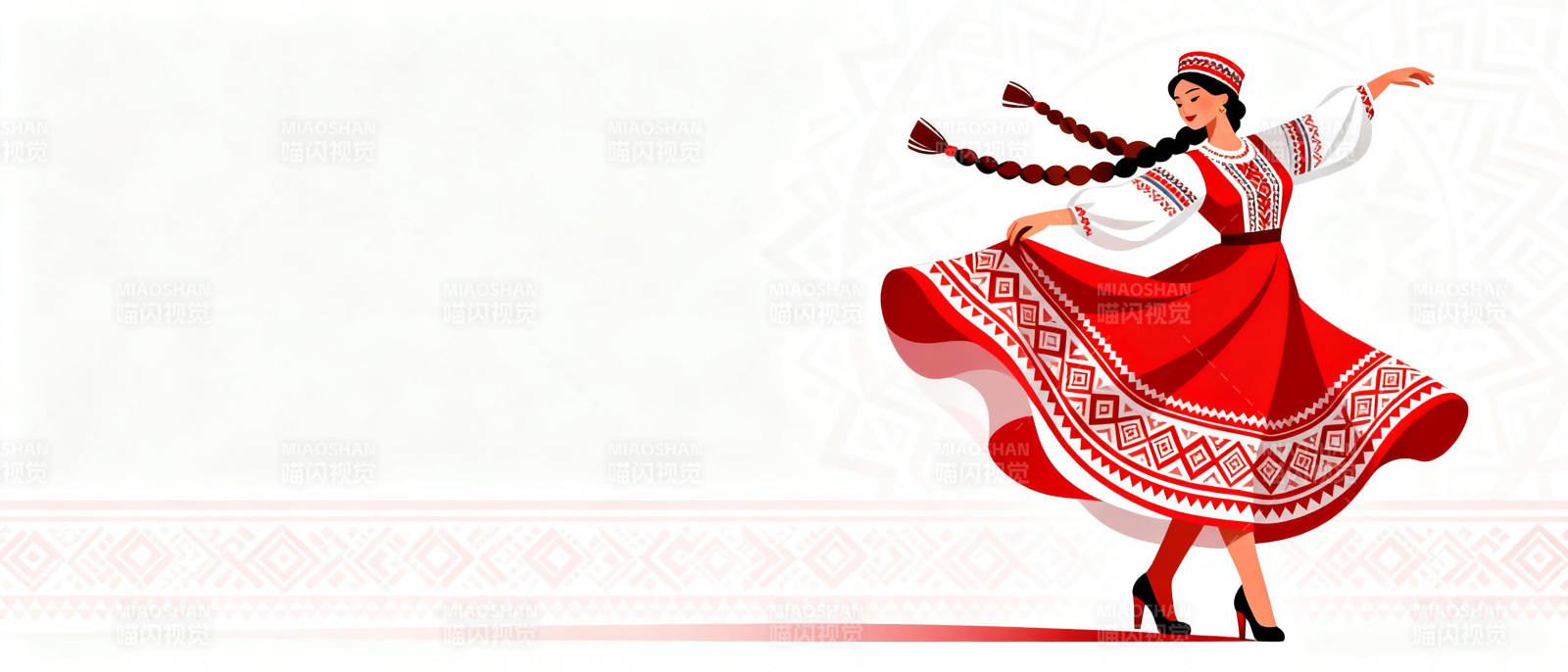 民族舞者翩翩起舞图片