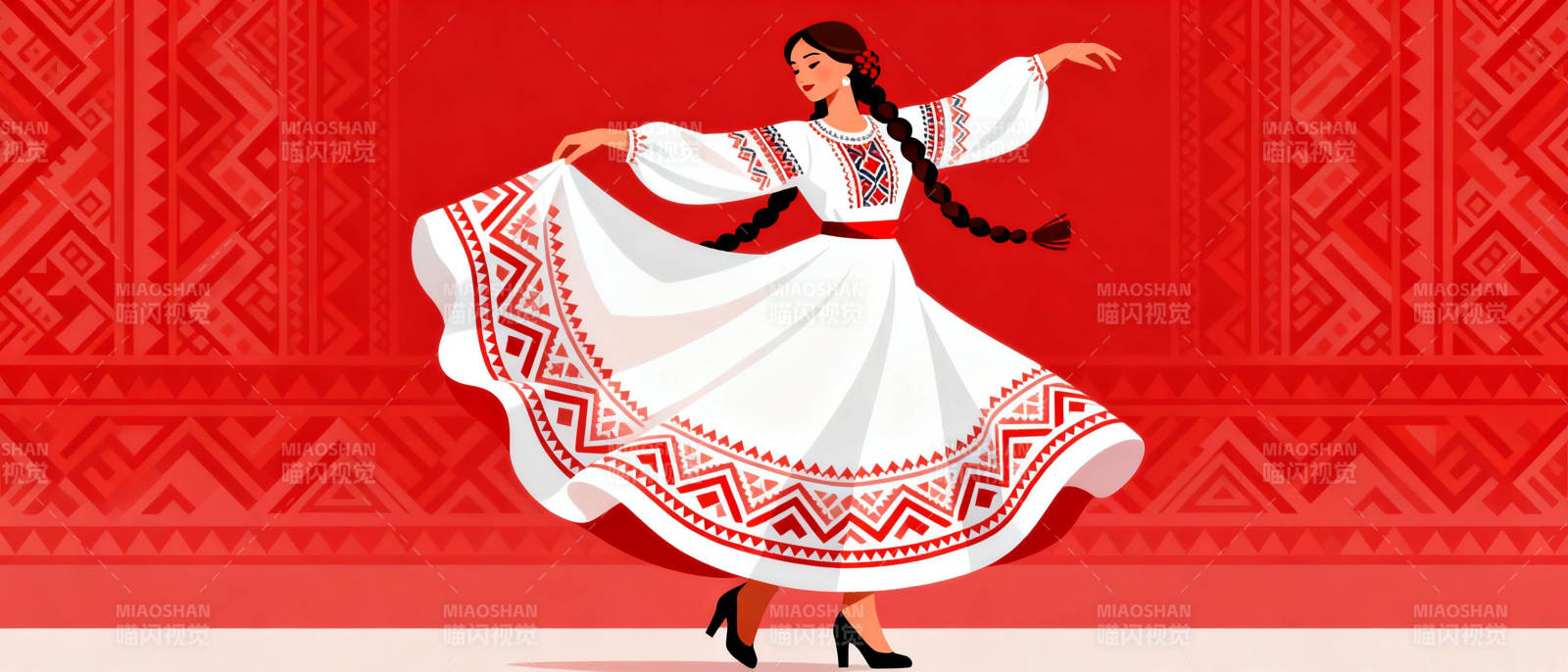 墨西哥舞者翩翩起舞图片