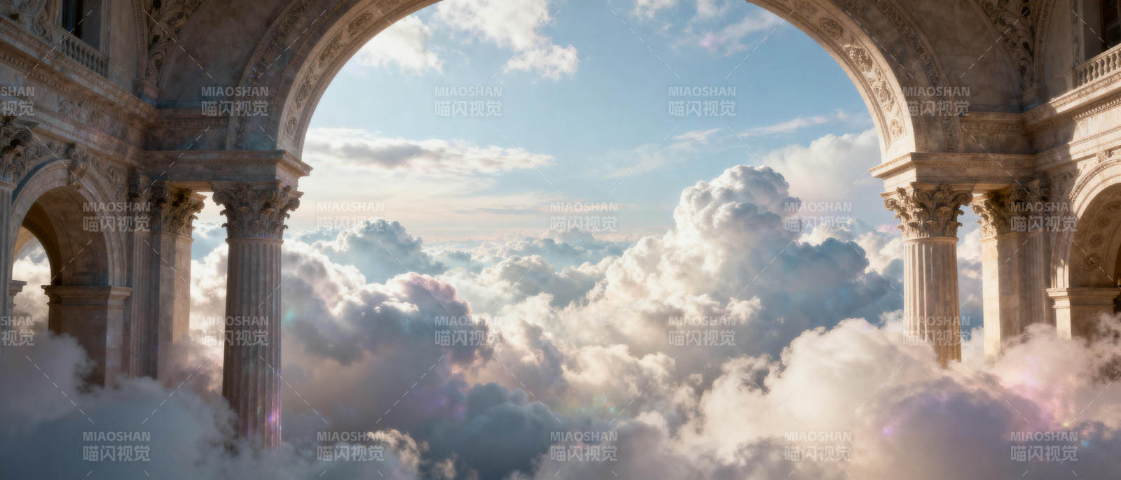 云海拱廊图片