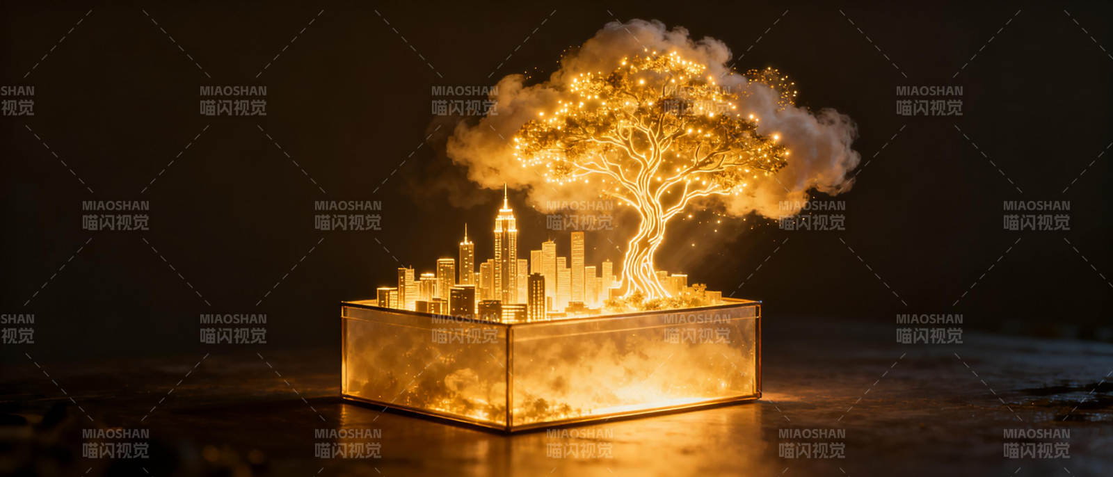 光之城市树图片