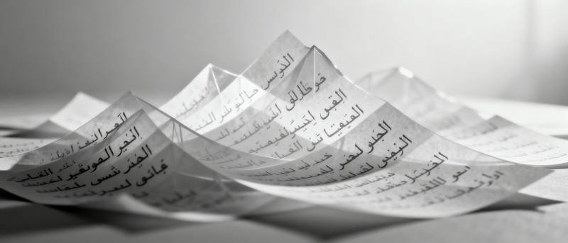 纸山上的阿拉伯文图片