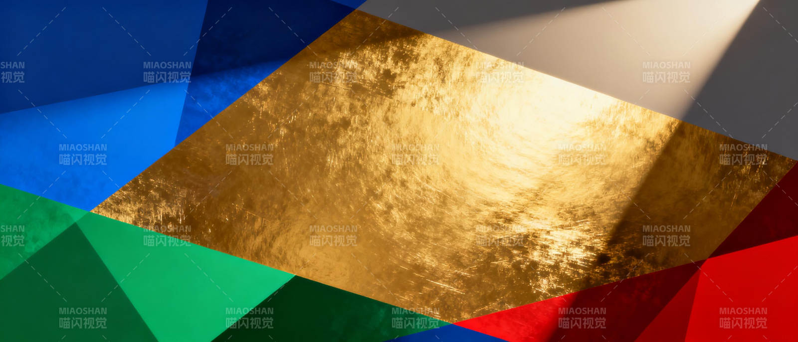 几何色块光影交错图片