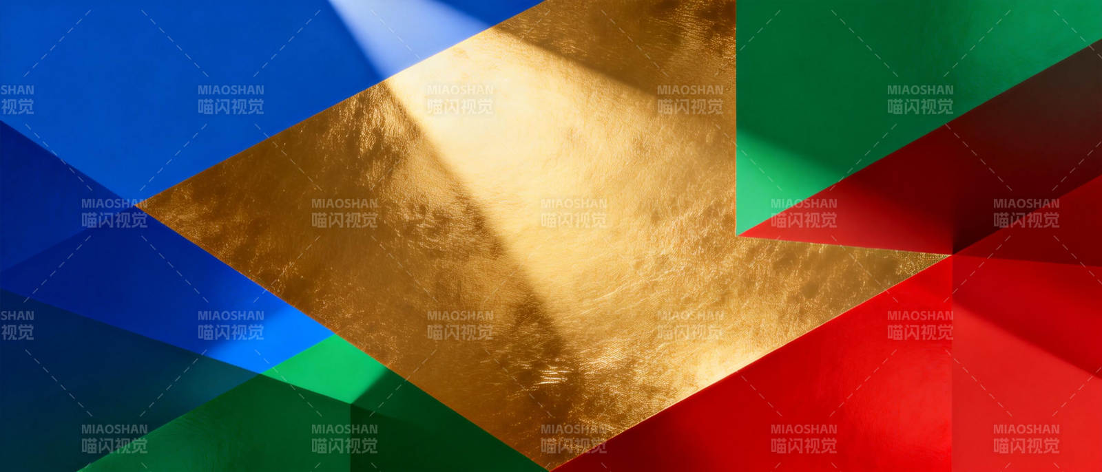 多彩几何光影图片