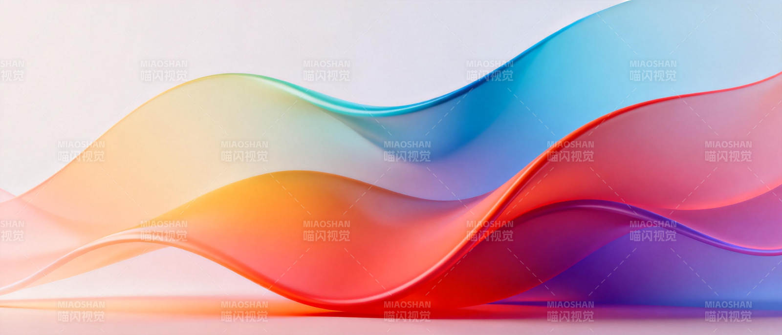 流光溢彩的波浪图片