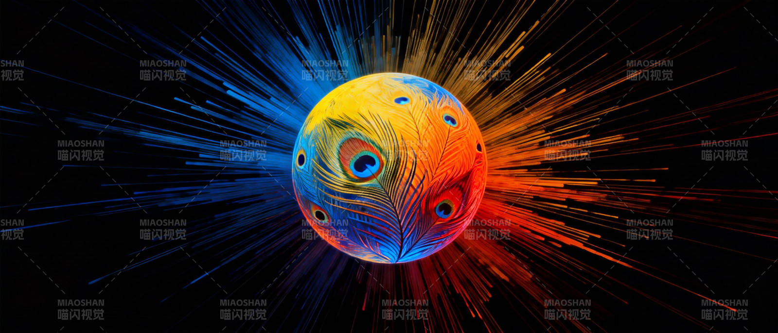 炫彩星球爆发图片