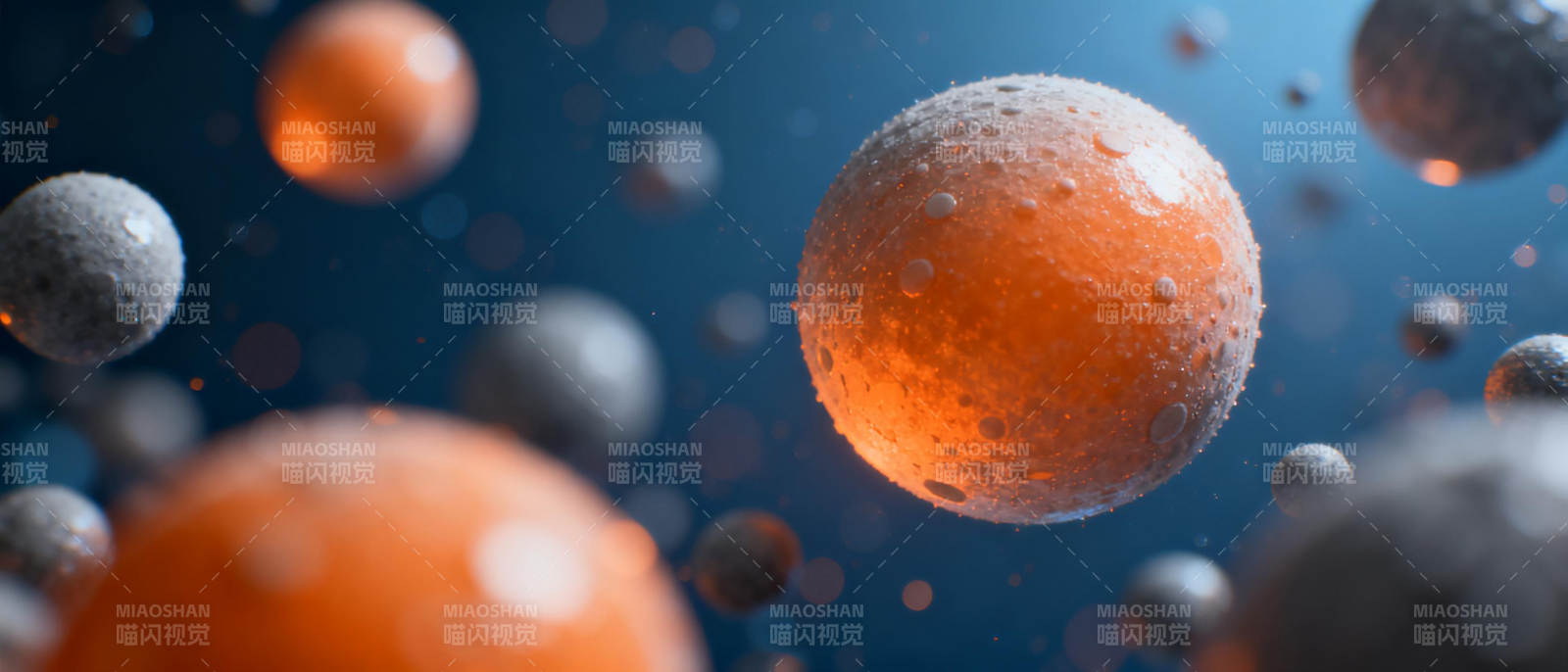 星球悬浮宇宙中图片