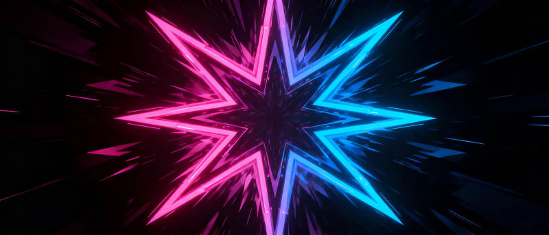 霓虹星芒图片