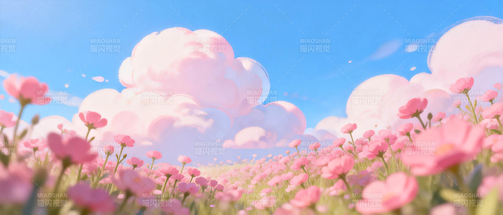 粉花云海梦图片