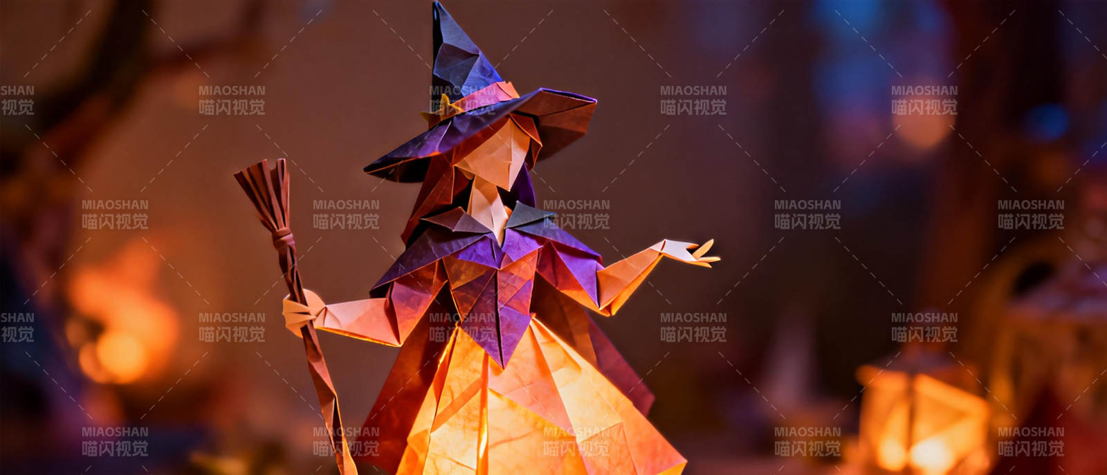 折纸巫师夜行图片