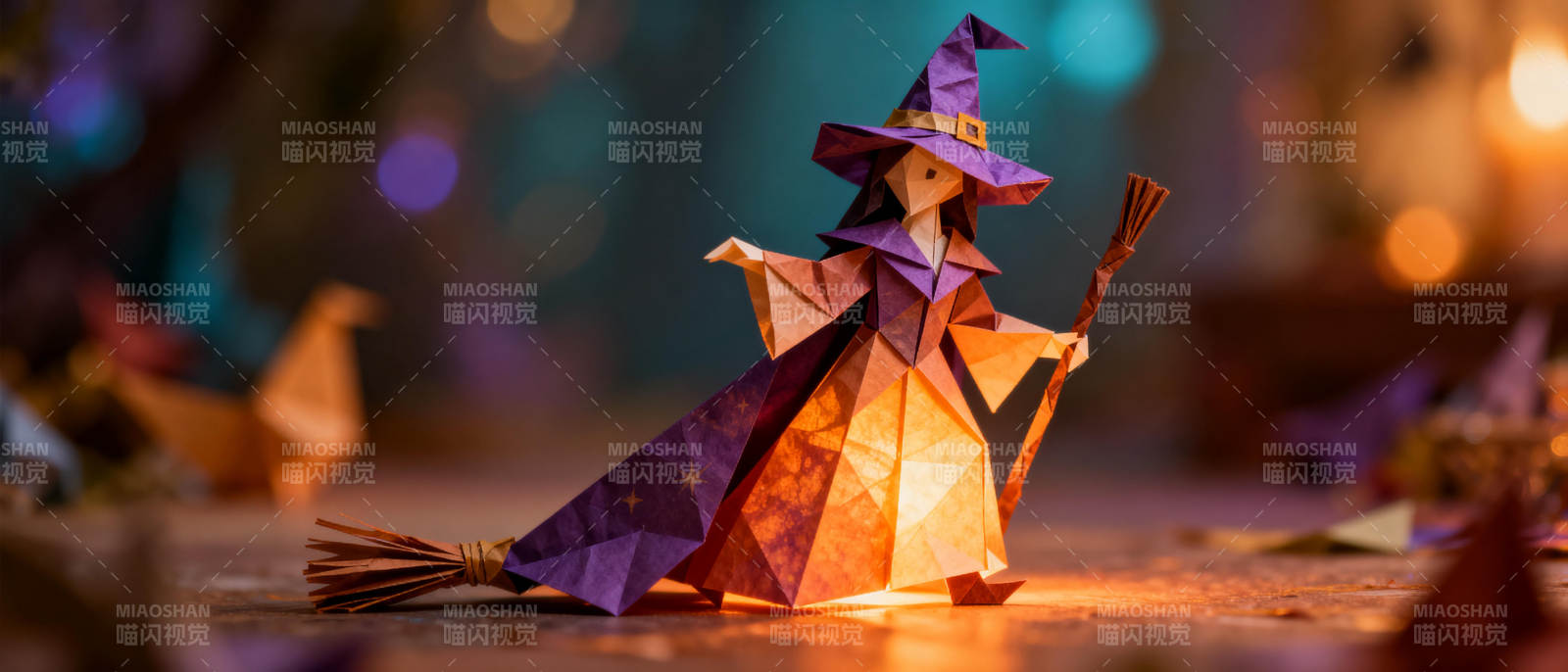 折纸巫师夜行图片