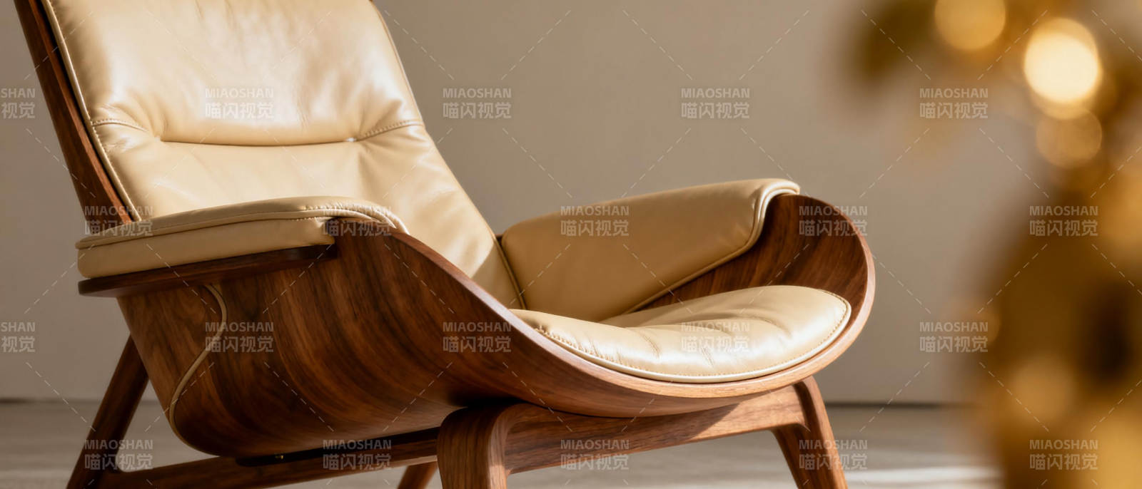 现代皮质休闲椅图片