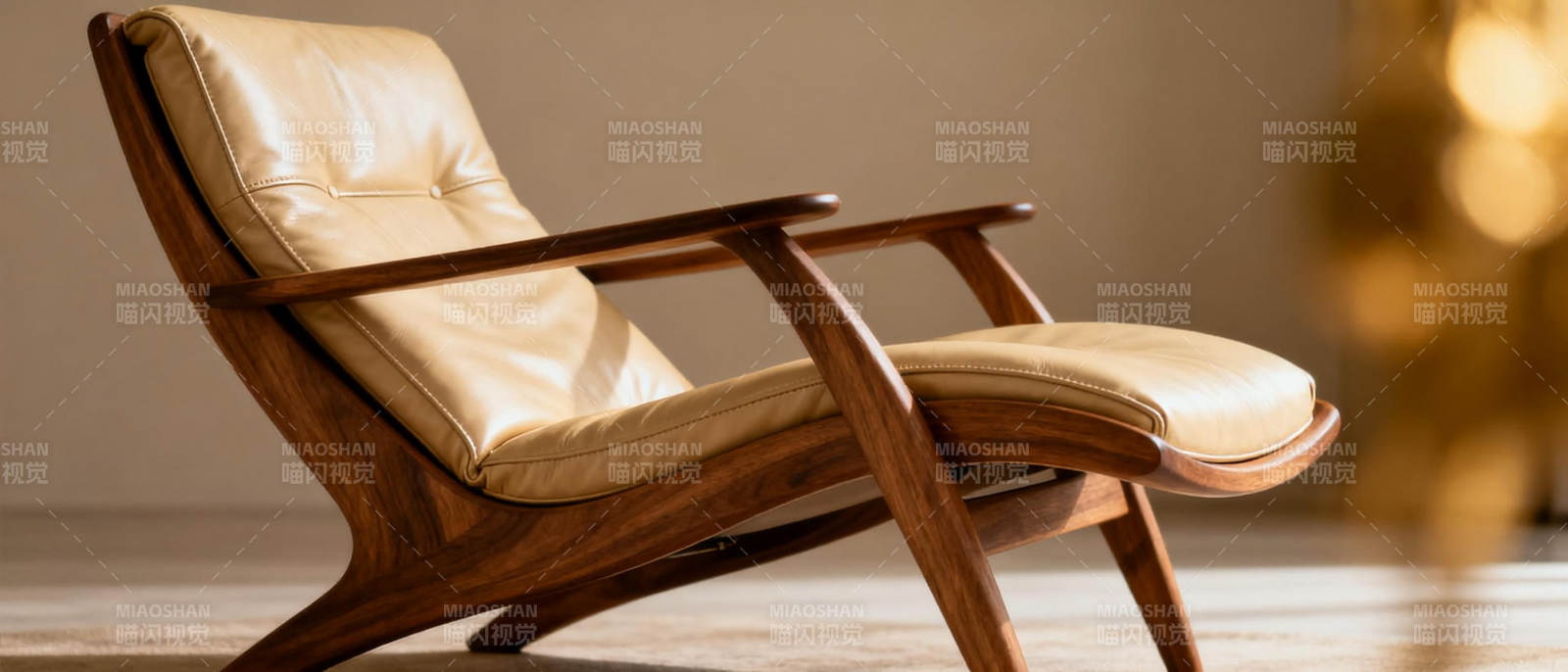 皮质木椅 舒适典雅图片