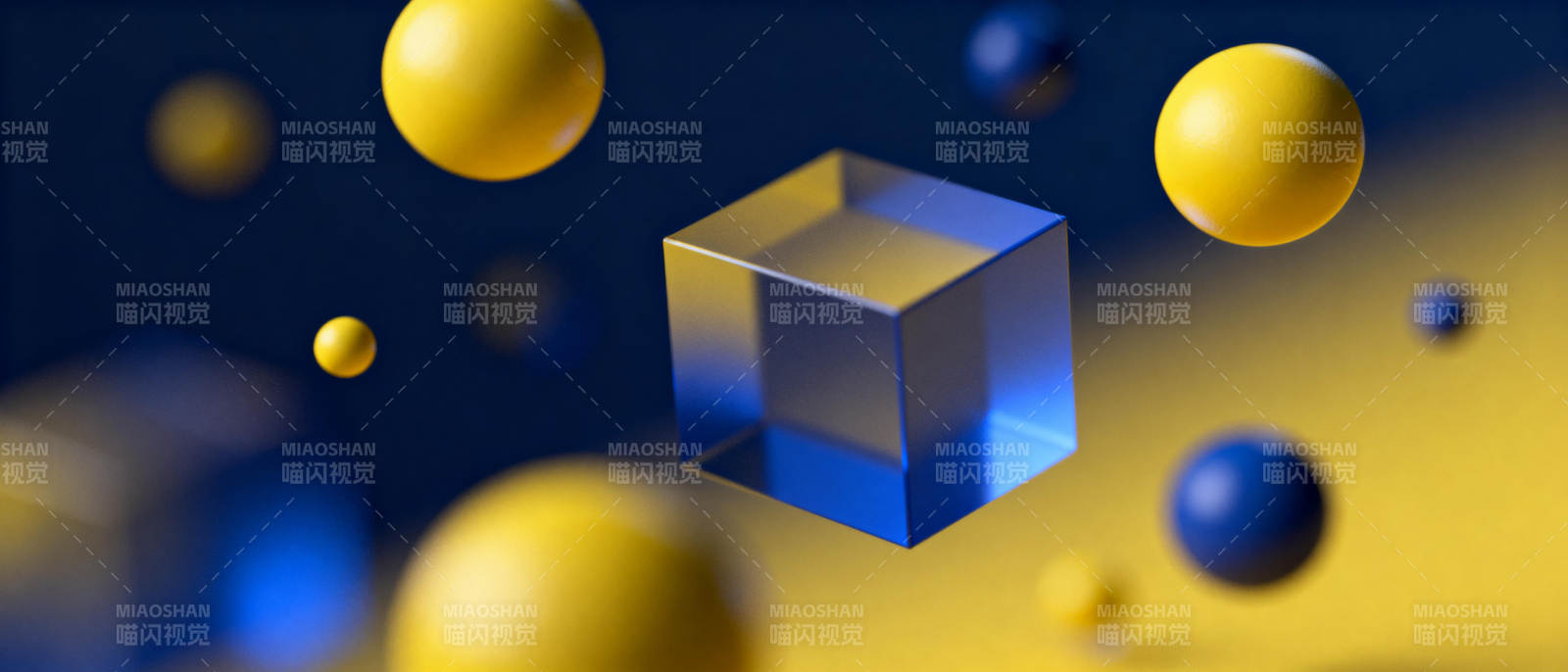 光立方与彩球图片