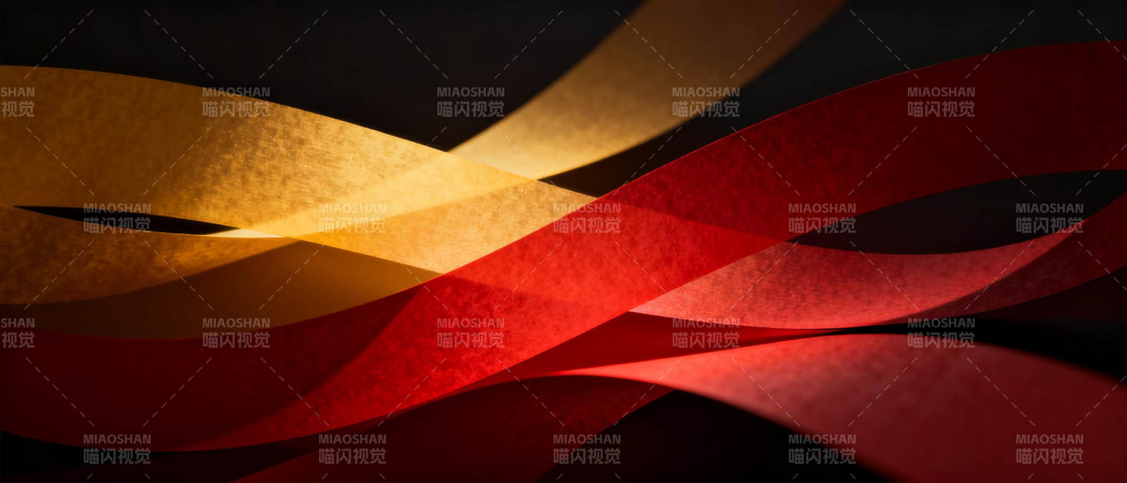 红金交织的抽象艺术图片