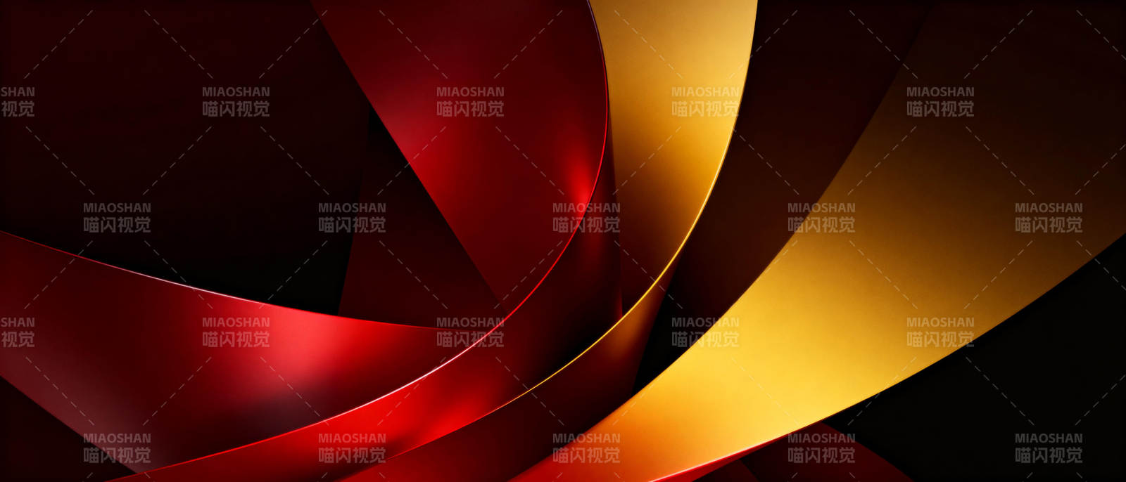 红金交织的抽象艺术图片