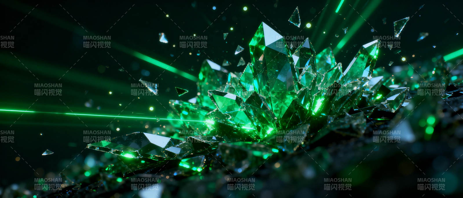 绿晶闪耀图片