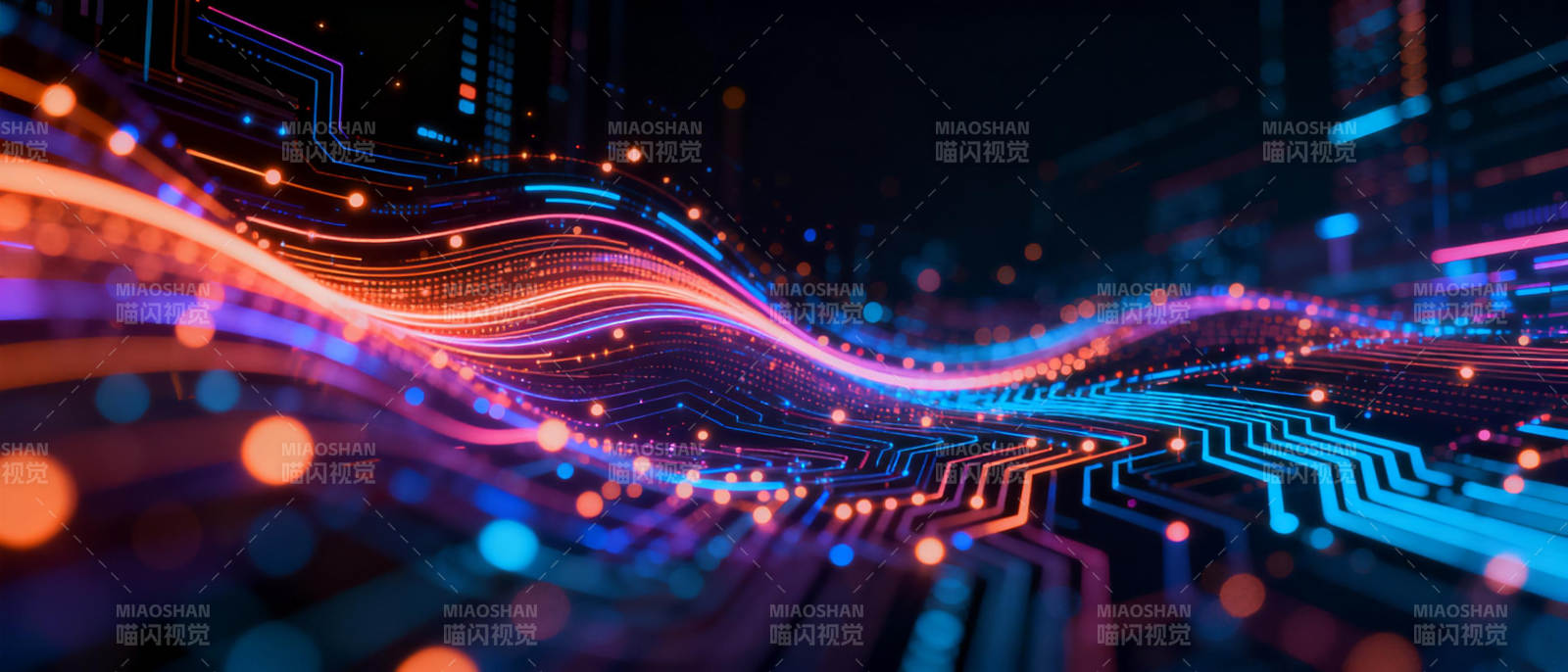 科技之光 未来电路图片