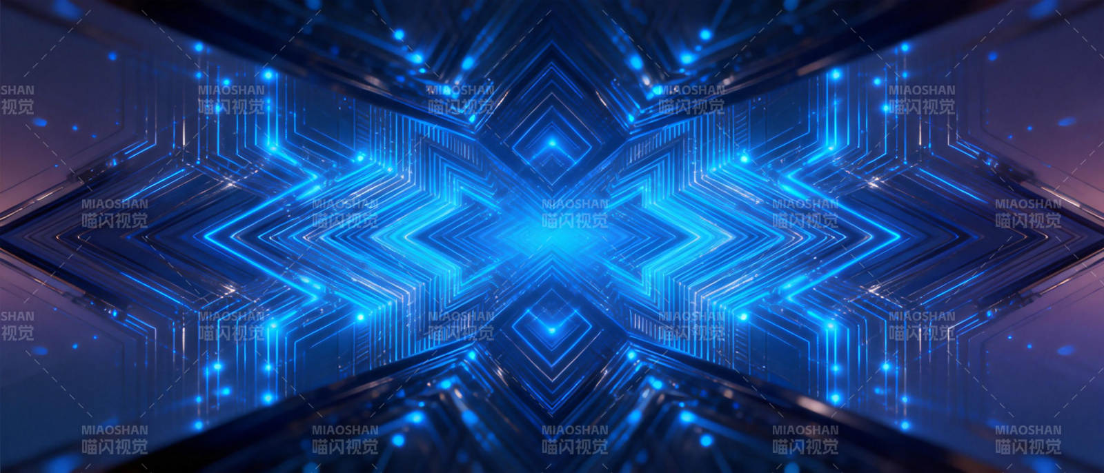 蓝色科技光效背景图片