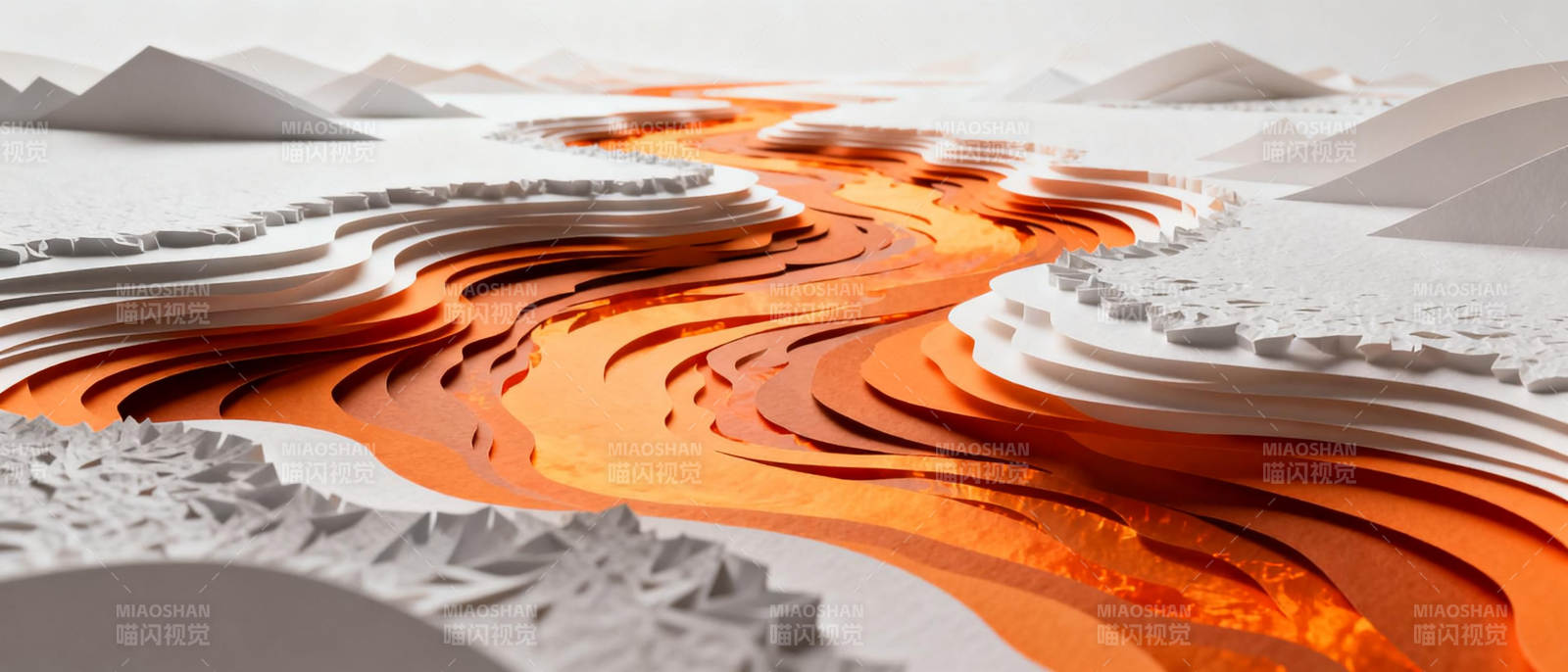 熔岩流淌的大地图片