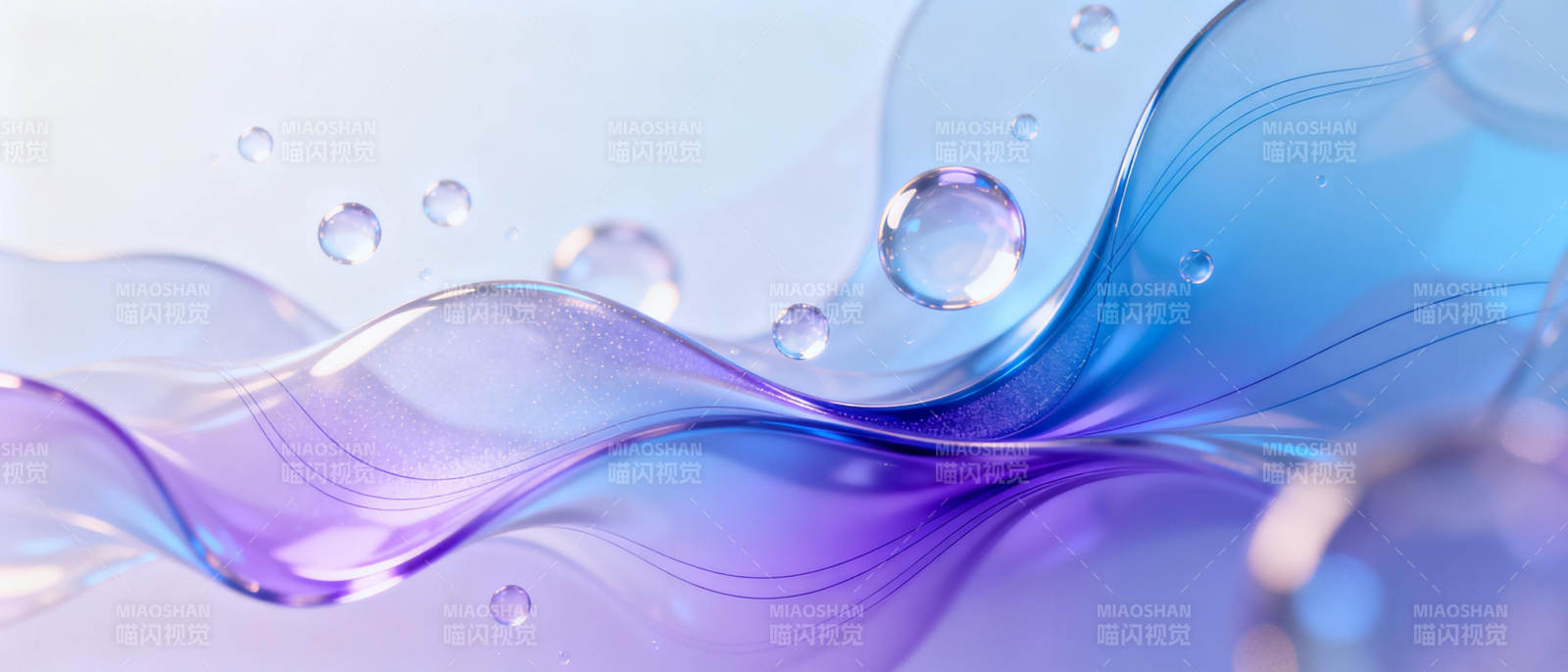 流光溢彩的水波图片