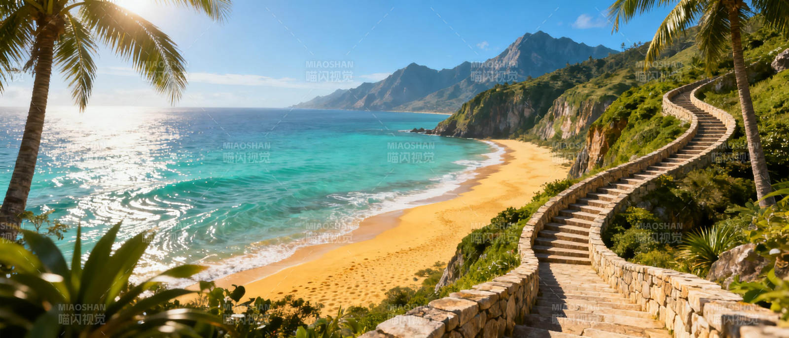 热带海滩美景图片