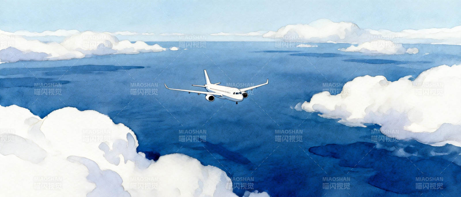 云海之上翱翔图片