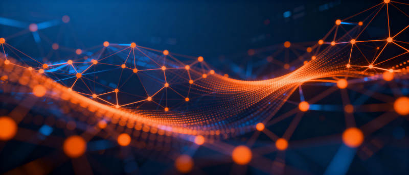 数字网络波澜图片